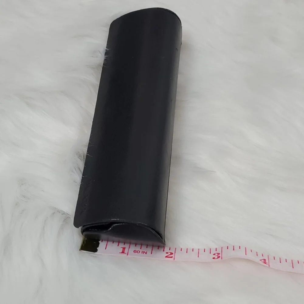 Prada leather black glasses case